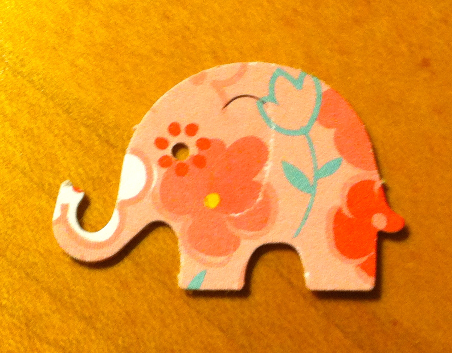 100 Light pink with pink big flowers Modern Elephant Decor  Baby Shower Confetti, Birthday party ,scrapbooking, cards 50 cs