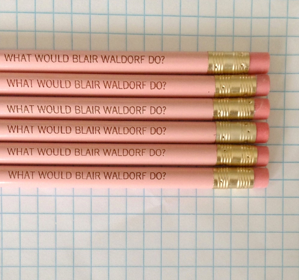 what would blair waldorf do 6 pencils in pastel pink - thecarboncrusader