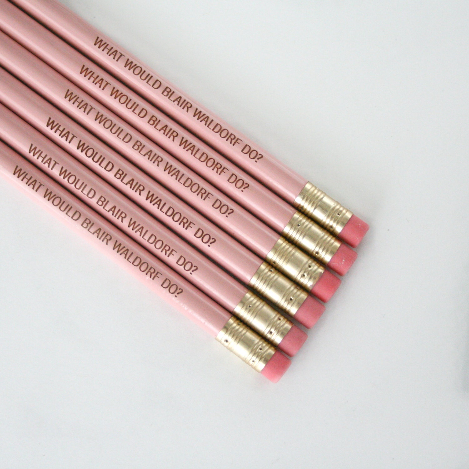 what would blair waldorf do 6 pencils in pastel pink