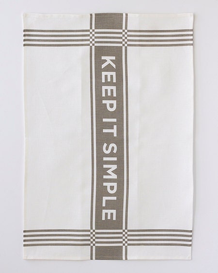 Linen Tea Towel - Keep It Simple