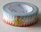 Japanese Washi Masking Tape - Pop Circus - Shinzi Katoh - 11 Yards