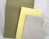 Lot of Cross Stitch Aida Fabric - Khaki, Yellow, Gray (Lot10)