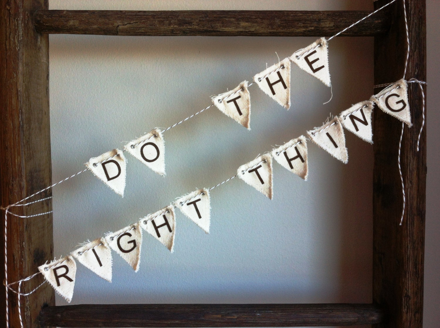 Do The Right Thing canvas mini-pennant banner