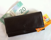 Vintage Womens Wallet - Leather Wallet - Credit Card Holder