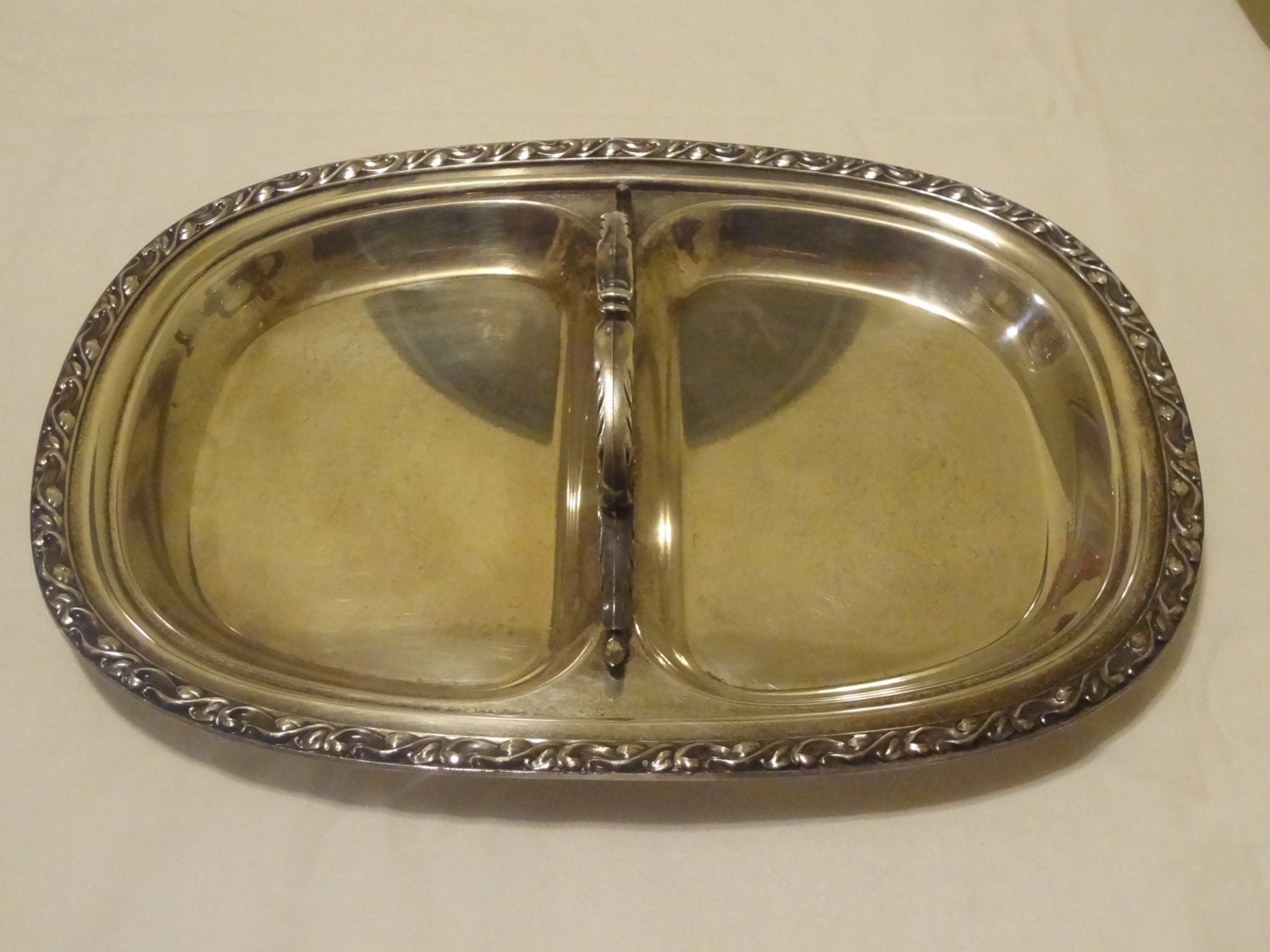 Vintage Silver Plated Serving Tray