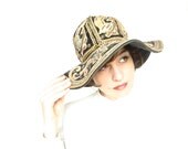 Vintage 1970s Embroidered Folk Hat