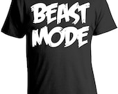 Beast Mode Men's T-Shirt fitness workout shirt gym train mma fighting S M L XL