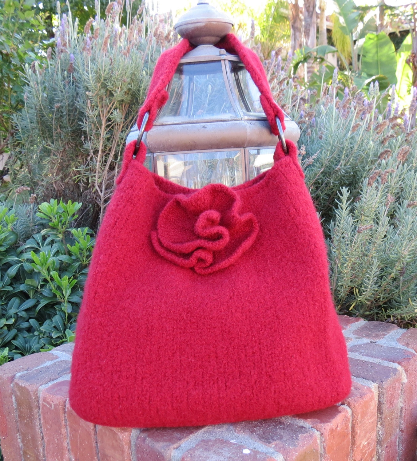 Knitted Market Bag Tote Pattern Ribby Tote Instant by jessyz