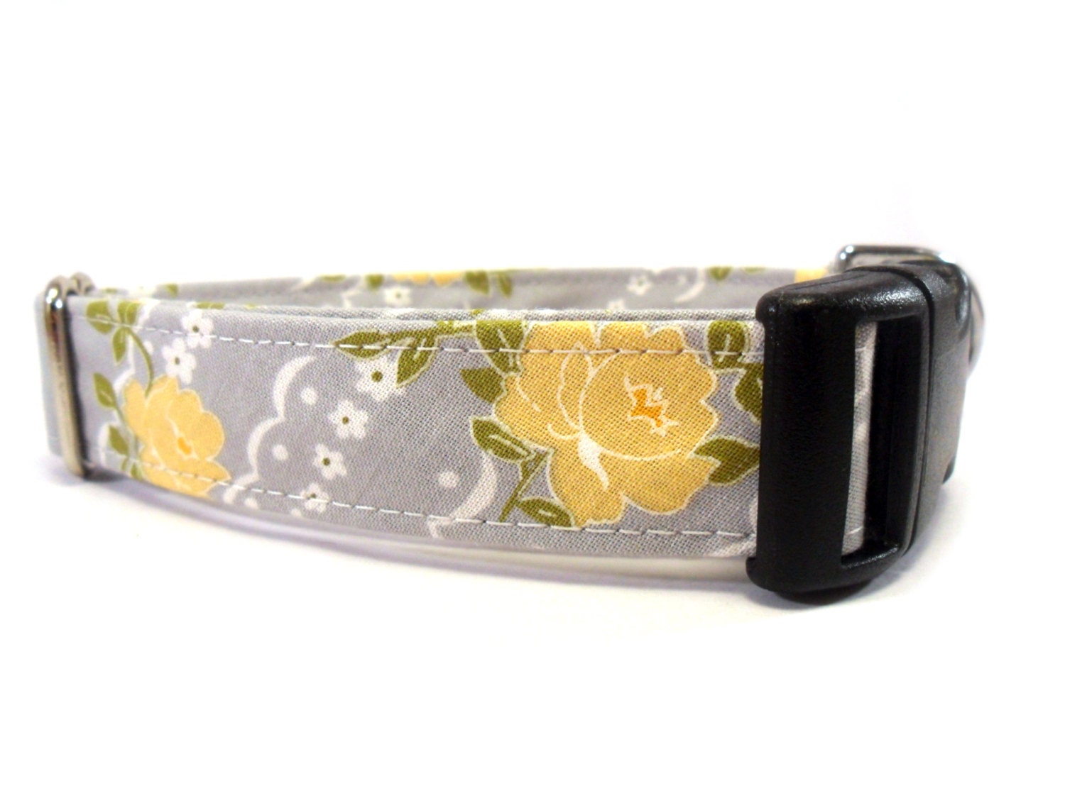 VINTAGE FLOWERS Dog Collar HANDMADE