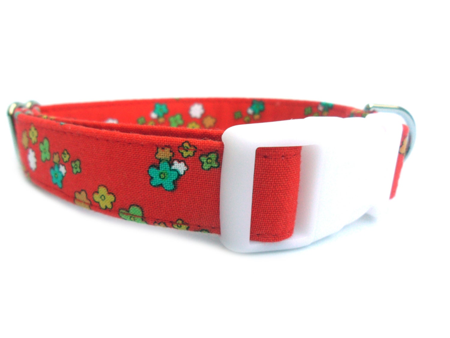TINY FLOWERS Dog Collar HANDMADE
