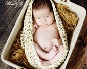 Newborn cocoon, nesting bowl, photography prop