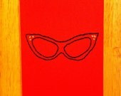 Cat Eye Glasses Watermelon Notebook