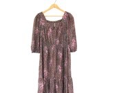 Vintage Long Sleeve Floral Prairie Dress