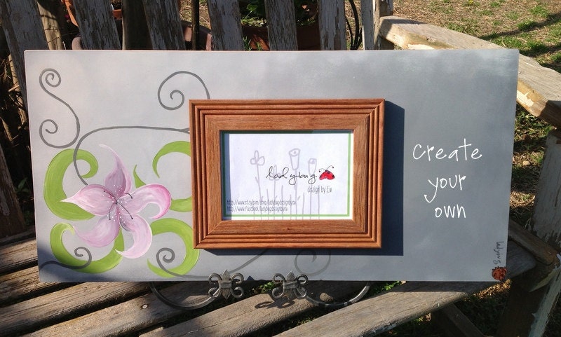Customize your own Picture Frame: song, quote, lyric, made by Ladybug Design by Eu. Size 24x12", wall art.