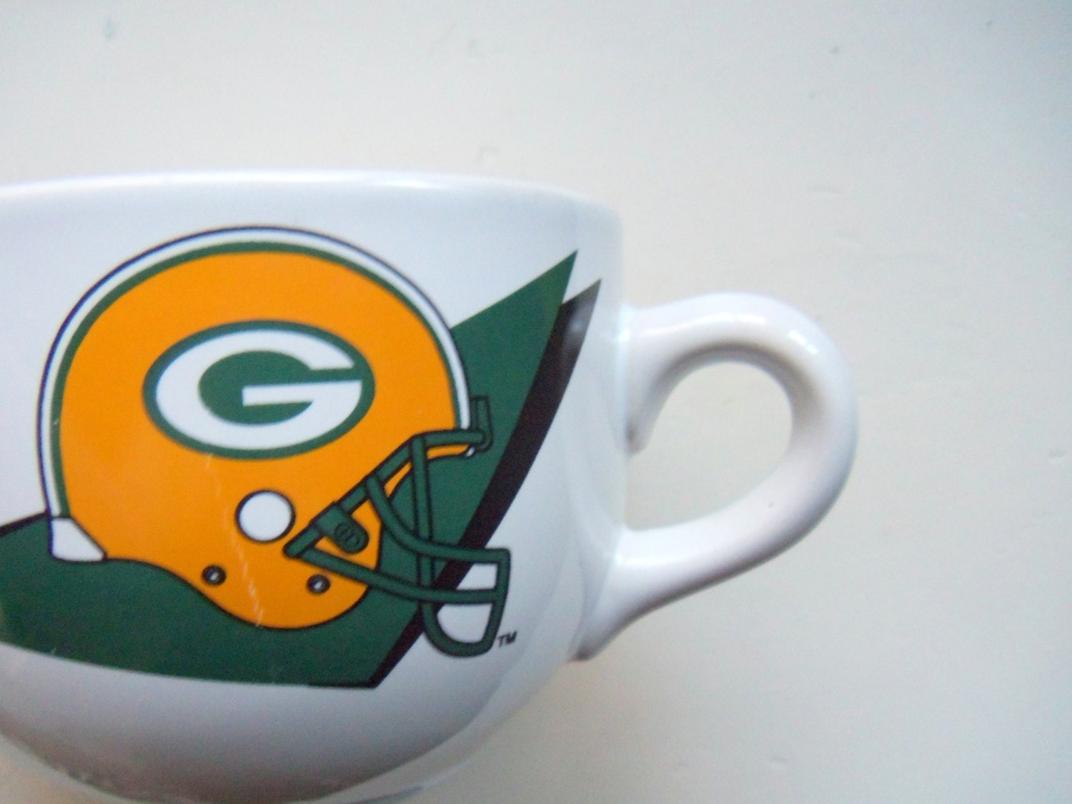 Vintage Green Bay Packers Soup Mug 1993