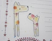 letter-paper / dog