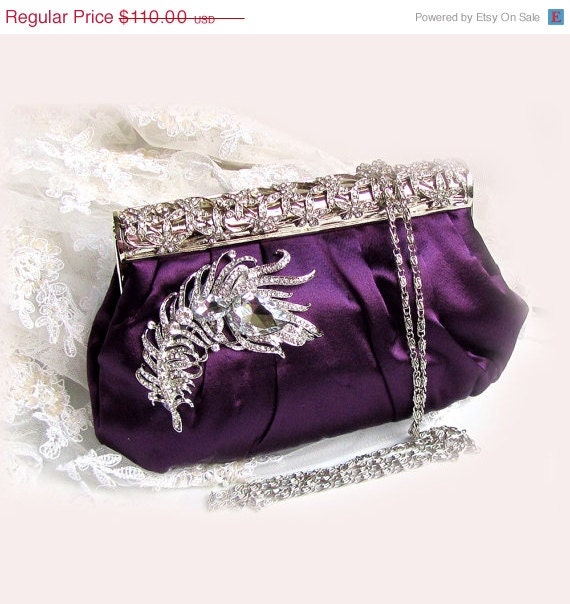 wedding clutch, bridesmaid clutch, Purple clutch, Vintage inspired clutch, bridesmaid evening bag