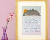 Dance in the Rain A4 Print
