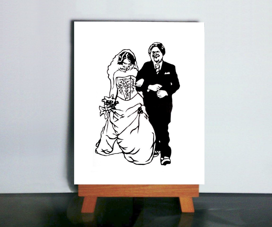 Custom Silhouette Art - Paper Cutting, Paper Silhouette Art, Customizable, Wedding Art