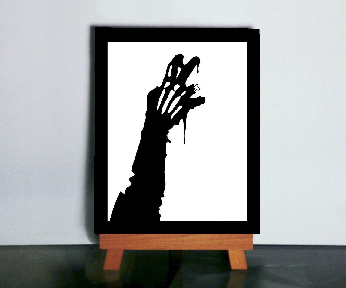 Zombie Arm Paper Cutting - Zombie Apocalypse Paper Art