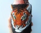 Tiger can cozy or koozie shipping included