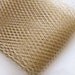1 metre of Millinery Veiling in Metallic Gold