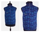 Vintage 1980s "Aztec" Print Fleece Vest by Columbia - Small/Medium