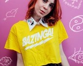 DIY'd Bazinga Big Bang Theory crop top