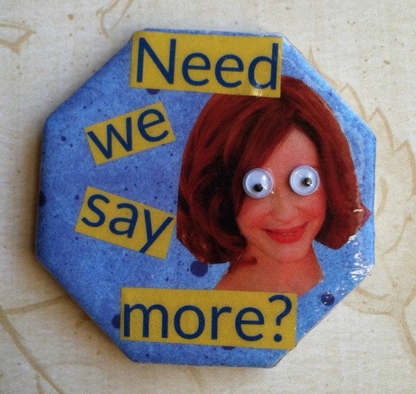 Christina Hendricks Googly Eye Magnet