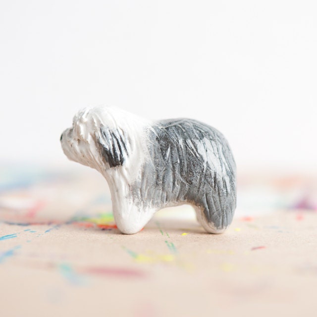 Sheepdog, Small Clay Animals