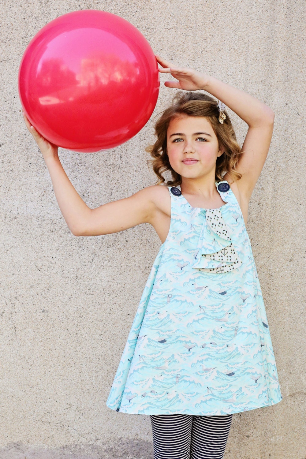 Lilly Belle Reversible Pinafore and Knit Leggings PDF Pattern & Tutorial, All sizes 2-10 years included