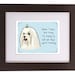 Maltese 5x7 Print of Original Painting with phrase