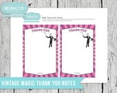 Vintage Magic Birthday Thank You Notes - INSTANT DOWNLOAD Il_170x135