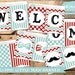 Personalized Little Man or Little Mister Mustache Bow Tie Baby Shower Banner