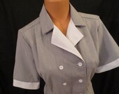 FRIES WITH THAT retro rockabilly waitress diner dress uniform 16 1X xl
