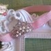 Baby Headband, Crown and pink glitter elastic headband, , Baby Girl Princess headband , Baptism,