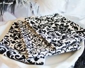 Designer Fabric Baby burp cloths - Damask