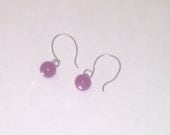 Earring Reclaimed Glass, Vintage Glass, Handmade Earring Ear wire, Earring gift
