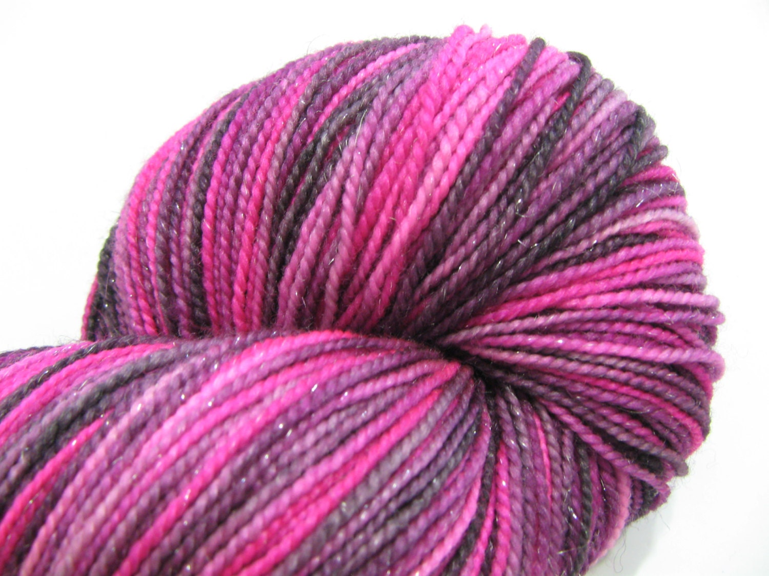 TWW Glitterati Silver - SW Merino / Nylon / Stellina - Tough Girl