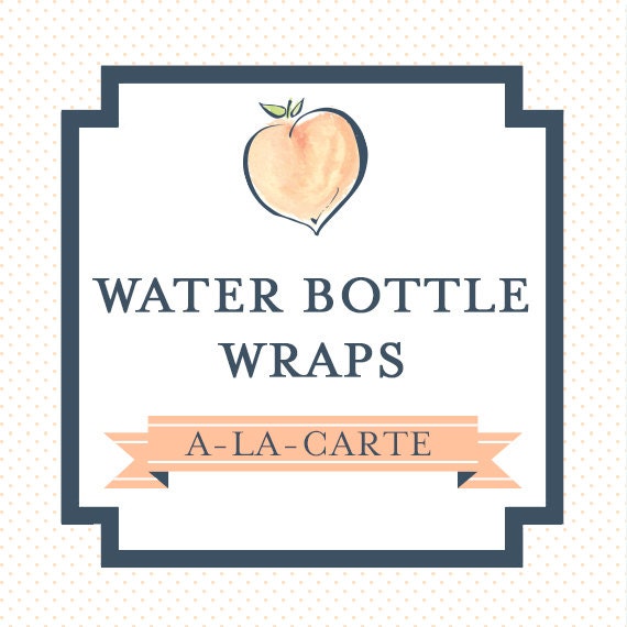 WATER BOTTLE WRAPS - printable file, a la carte Il_570xn