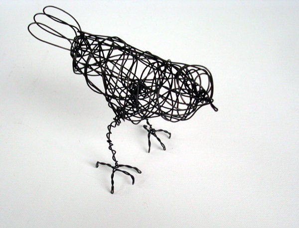 GEORGE - Original Handmade Wire Bird Sculpture