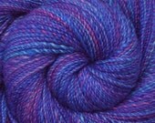 Handspun yarn - Girl With Watering Can - Handpainted Blue Faced Leicester (BFL) wool, fine sport weight, 360 yards