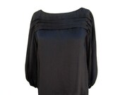 Silk Diane Von Furstenburg Blouse vintage women's small black