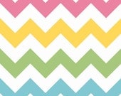 Girl Chevron Crib Skirt or Dust Ruffle