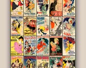 La Belle Epoque posters collection 11x14 Print Vintage illustrations posters Wall art decor,home decor,decorative arts,wall hangings