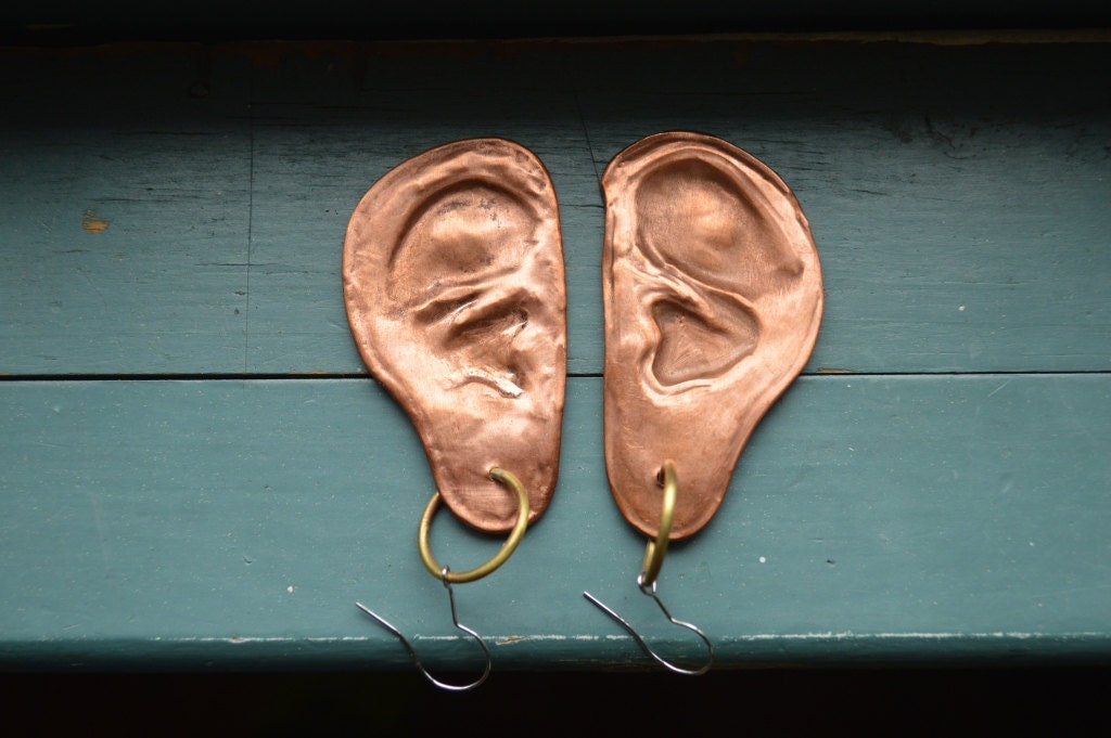Copper Ear Earrings