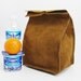 Leather Lunch Bag - Tobacco Brown - It's fun, it's leather, it's a great conversation starter.