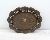 Star Of David Copper Bowl, Vintage Display Bowl, oval Filigree Tray, Cottage chic, Rustic decor, Gift for hostess, Jewish, Judaism