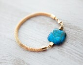Sea Dreams Jasper on Mesh Cord Bracelet by pardes israel