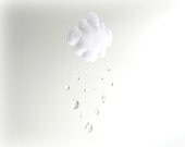 Rain cloud mobile - Crystal mobile/ sun catcher with crystal rain drops - Sparkling prism tear drops - Homewares Decor